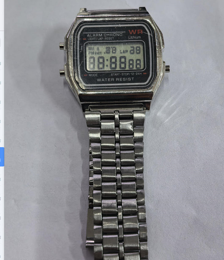 LED Electronic Watch Steel Band A159 Harajuku Style Watch Multifunction